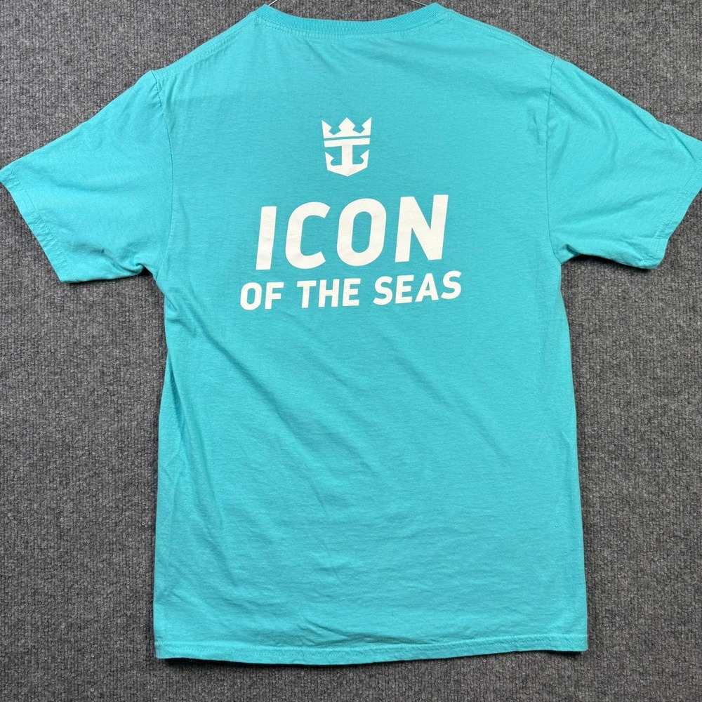 Royal Caribbean Icon of the Seas T-Shirt Unisex Small Turquoise Cruise Graphic